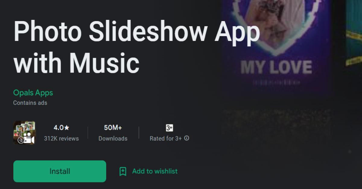 Photo Slideshow With Music App